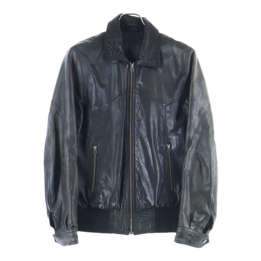 B&Y ラムレザー シングルライダースジャケット ブラック XL SHIPS: ラムレザー シングル ライダース ジャケット（ライダース