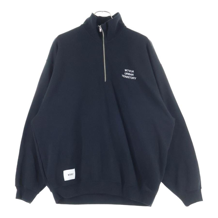 WTAPS ブラック スウェット　252ATDT-CSM01 WTAPS(ダブルタップス) SIGN-YD / SWEATER / COTTON 公式通販 正規取扱