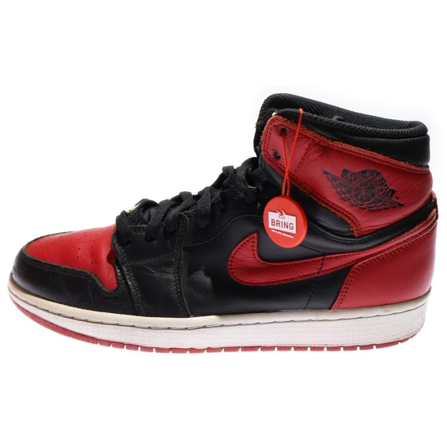 極美品♪ナイキ AIR JORDAN 1 レトロ ハイ ブレッド トゥー 29 Jordan NIKE AIR JORDAN 1 RETRO HIGH OG BRED TOE gym red/black