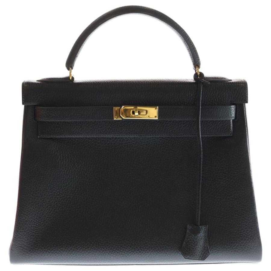 HERMES（エルメス） ケリー32 ノワール レザー ハンド ショルダー