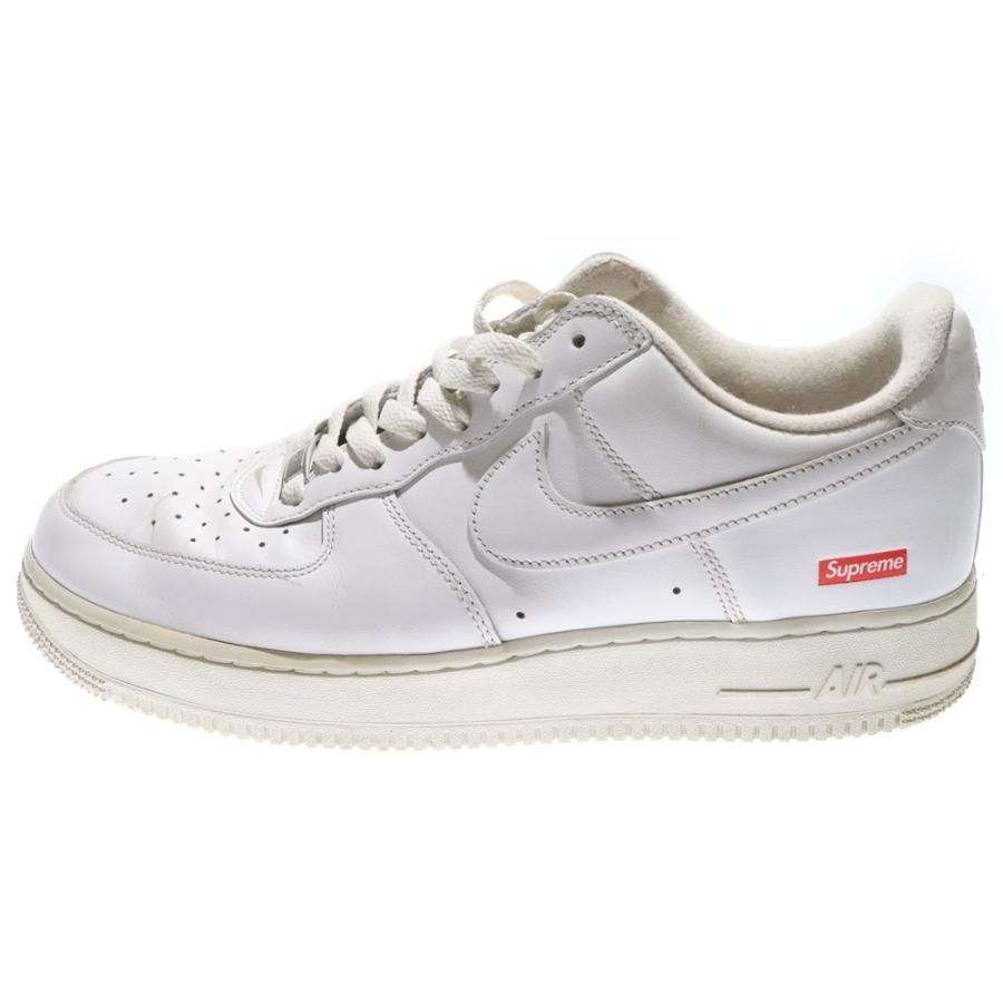 【28cm中古】Supreme✕ナイキ エアフォース1 ロー ホワイト Supreme（シュプリーム） ×NIKE ナイキ AIR FORCE 1 LOW WHITE エア