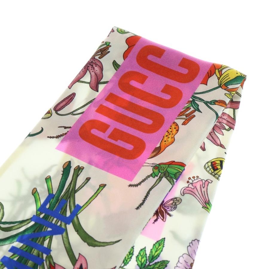 GUCCI（グッチ） 100周年記念 フラワー 花柄 シルクツイル ネックボウ
