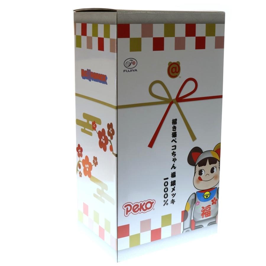 BE@RBRICK 招き猫 ペコちゃん 福 銀メッキ 1000％ 不二家 Amazon.co.jp: BE@RBRICK 招き猫 ペコちゃん 福 銀メッキ 1000％ : ホビー