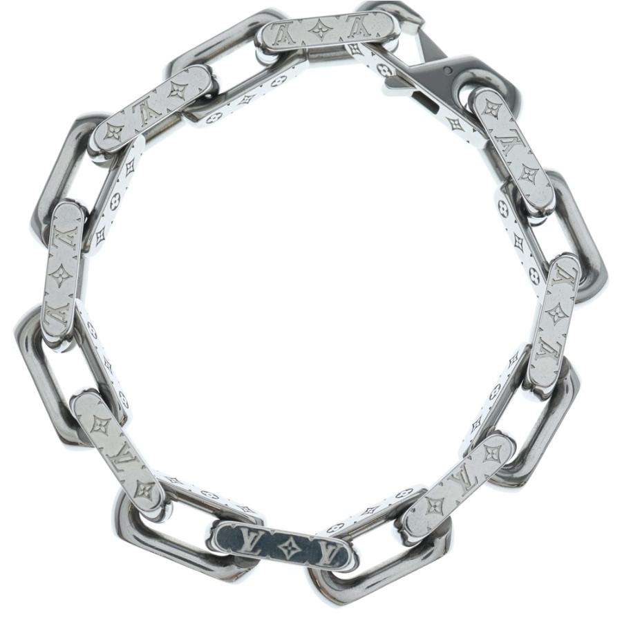 Louis Vuitton シルバーブレスレット LOUIS VUITTON シルバーブレスレット モノグラム サイズL