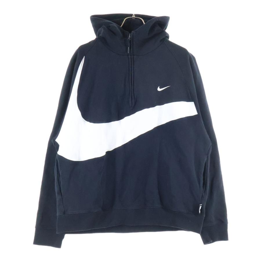 ナイキスウッシュロゴパーカー NIKE（ナイキ） SWOOSH FLC HZ HOODIE スウッシュ フリース ハーフ
