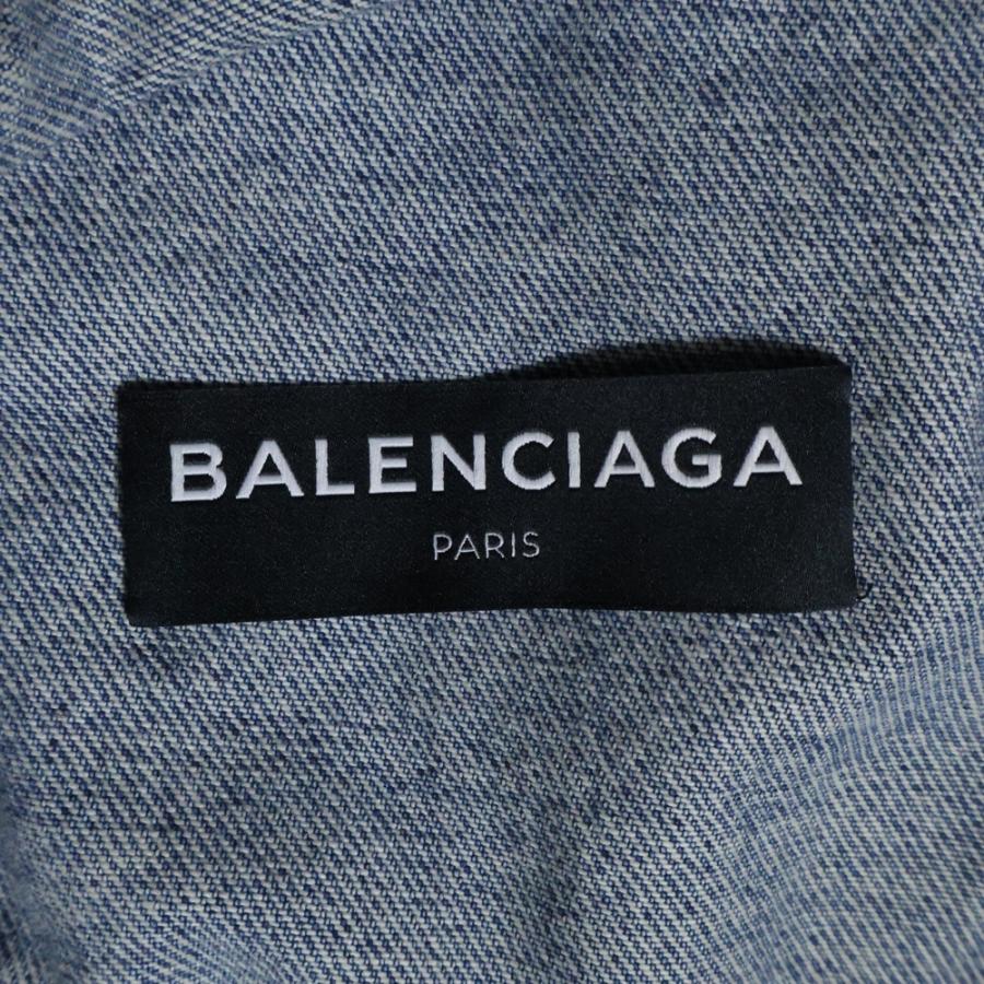 BALENCIAGA（バレンシアガ） ダメージ加工 バックキャンペーンロゴ刺繍