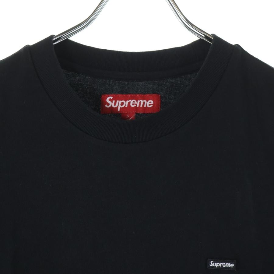 【美品✨】25SS シュプリーム スモールボックスロゴ刺繍 ロンT 黒 XL Supreme（シュプリーム） 25SS Small Box Tee スモールボックスロゴ