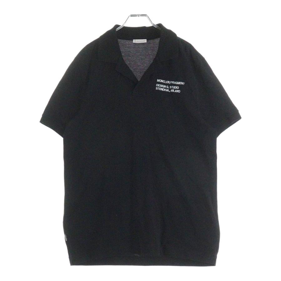 MONCLER（モンクレール） 20SS ロゴ刺繍 半袖ポロシャツ ブラック