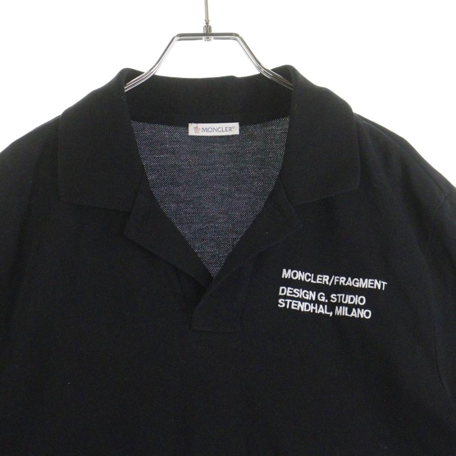 MONCLER（モンクレール） 20SS ロゴ刺繍 半袖ポロシャツ ブラック