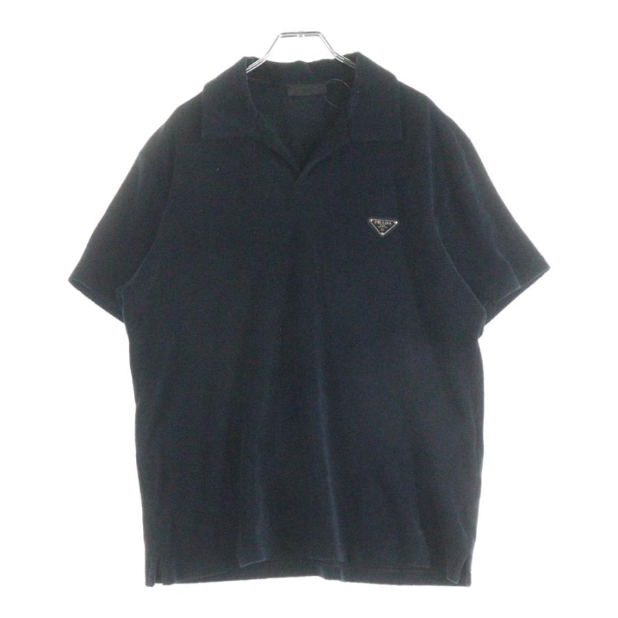 PRADA（プラダ） Terry-Cloth Logo Patch Polo Shirt トライアングル