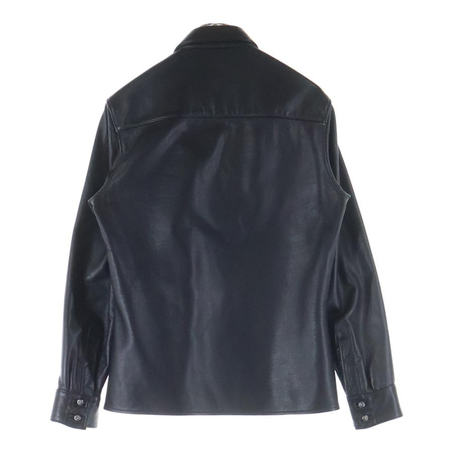 CHROME HEARTS（クロムハーツ） クロスボールボタン レザーシャツ