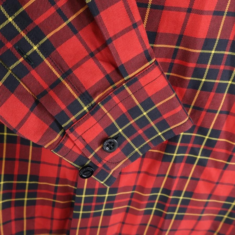 BALENCIAGA（バレンシアガ） ロゴ刺繍 チェック コットン 長袖シャツ