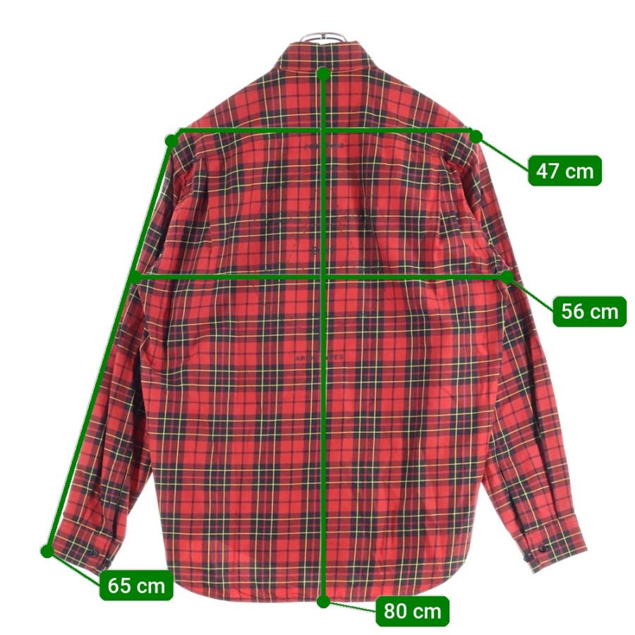 BALENCIAGA（バレンシアガ） ロゴ刺繍 チェック コットン 長袖シャツ