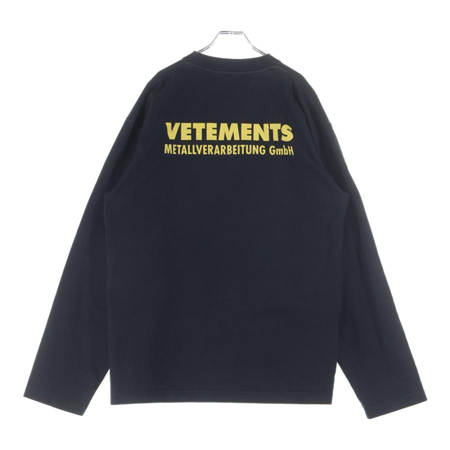 ヴェトモン VETEMENTS 18SS 再構築 ロンT 長袖カットソ VETEMENTS（ヴェトモン） 18SS Logo L/S Tee ゴシックロゴプリント