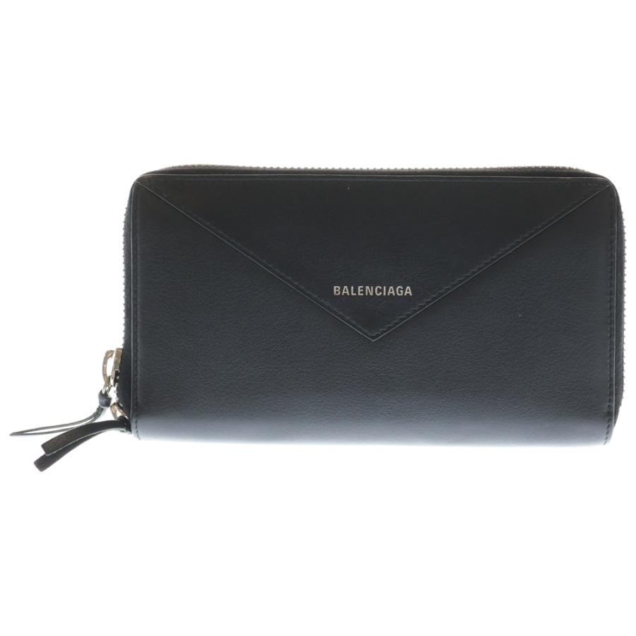 バレンシアガ コンチネンタル レザー 長財布 ロングウォレット 男女兼用 黒 BALENCIAGA（バレンシアガ） 【新春セール☆30%OFFクーポン