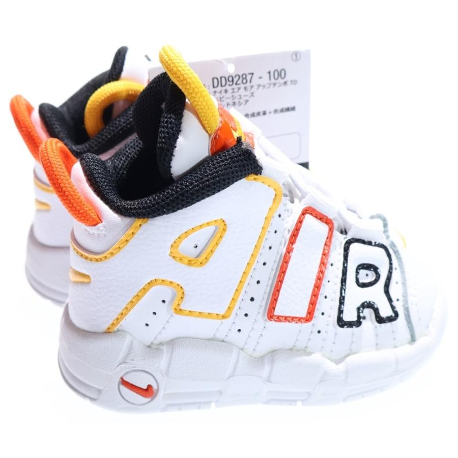 NIKE モアテン　ホワイト イエロー オレンジ NIKE（ナイキ） TD AIR MORE UPTEMPO エア モアアップテンポ モアテン