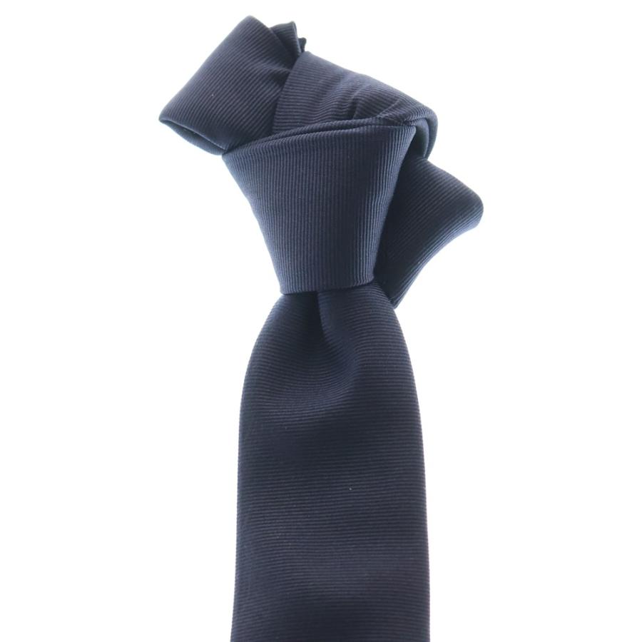 Dior HOMME ディオールオム ストライプ シルク ネクタイ ネイビー