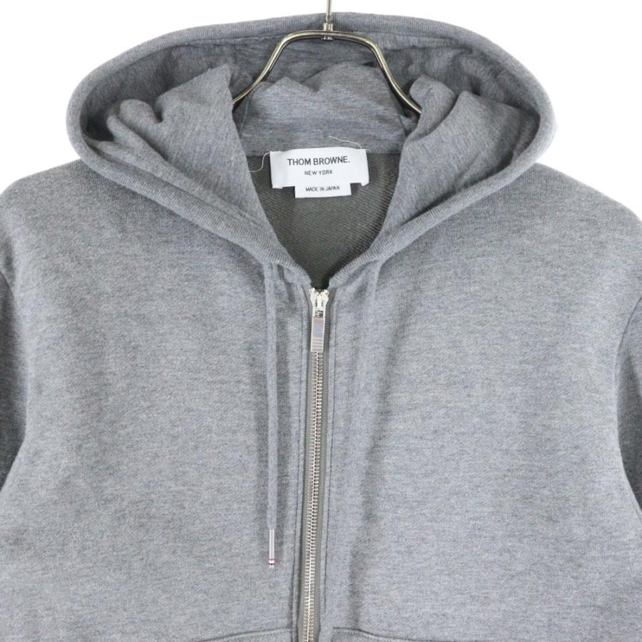 THOM BROWNE（トム ブラウン） 4バー ジップアップ スウェットパーカー