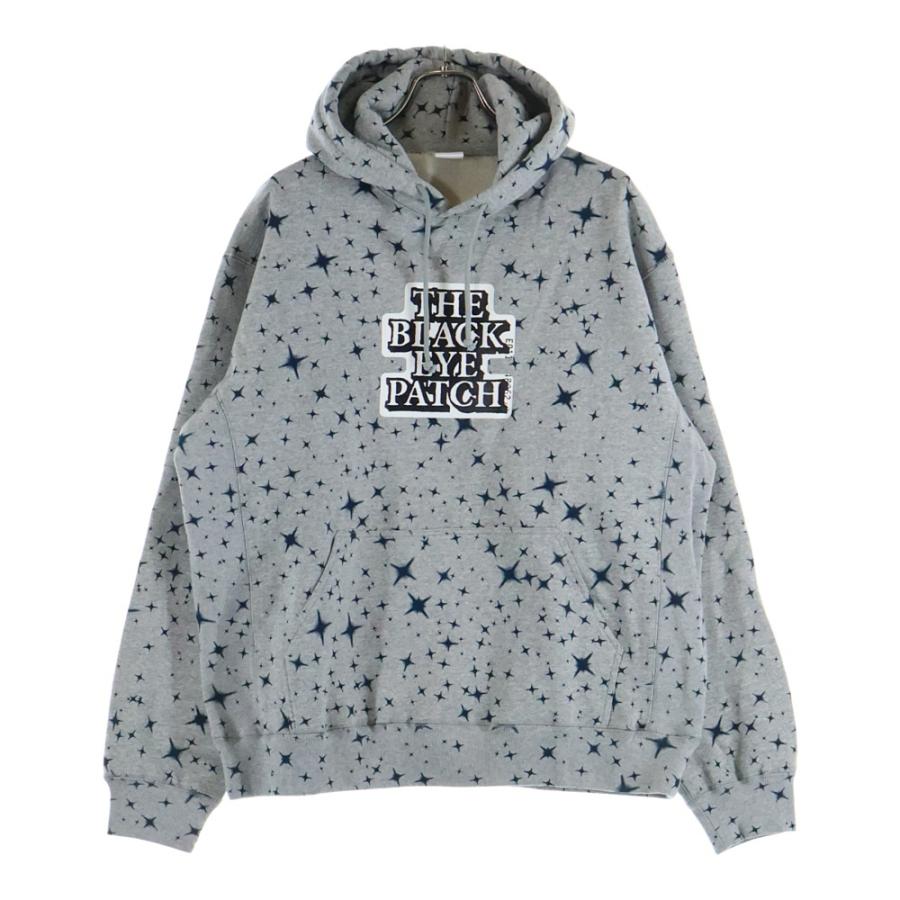 ブラックアイパッチ 22AW LABEL STAR PATTERNED HOODIE ラベル スター