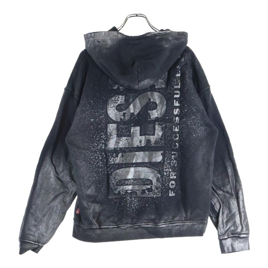 DIESEL（ディーゼル） 24AW S-BOXT-HOOD-Q6 ボクシーラメロゴプリント