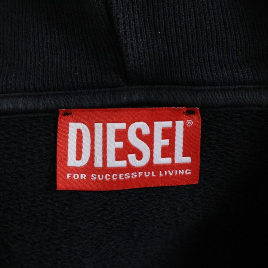 DIESEL（ディーゼル） 24AW S-BOXT-HOOD-Q6 ボクシーラメロゴプリント