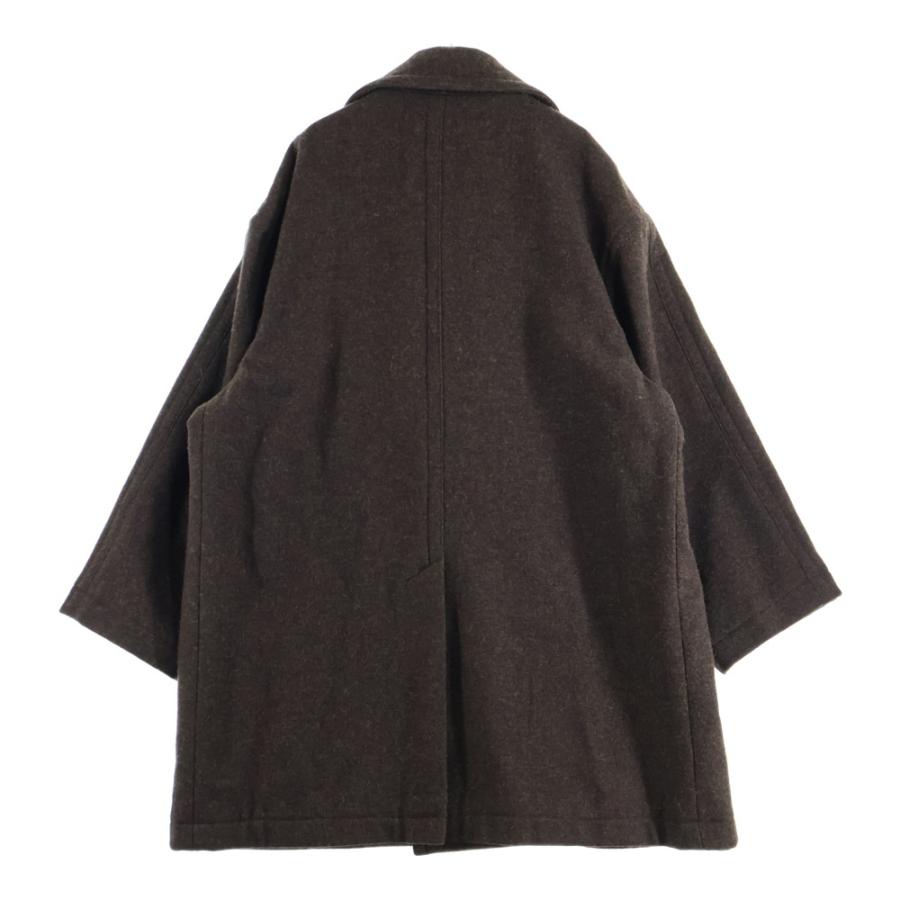 YOKE ヨーク 22AW OVERSIZED DOUBLE BREASTE HALF COAT シェットランド