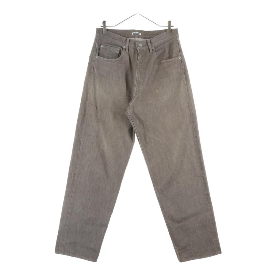 AURALEE（オーラリー） 23AW HARD TWIST BROWN DENIM WIDE PANTS