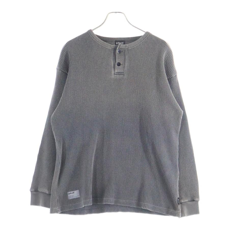 SCHOTT ショット THERMAL PIGMENT O/D HENRY NECK T-SHIRT サーマル