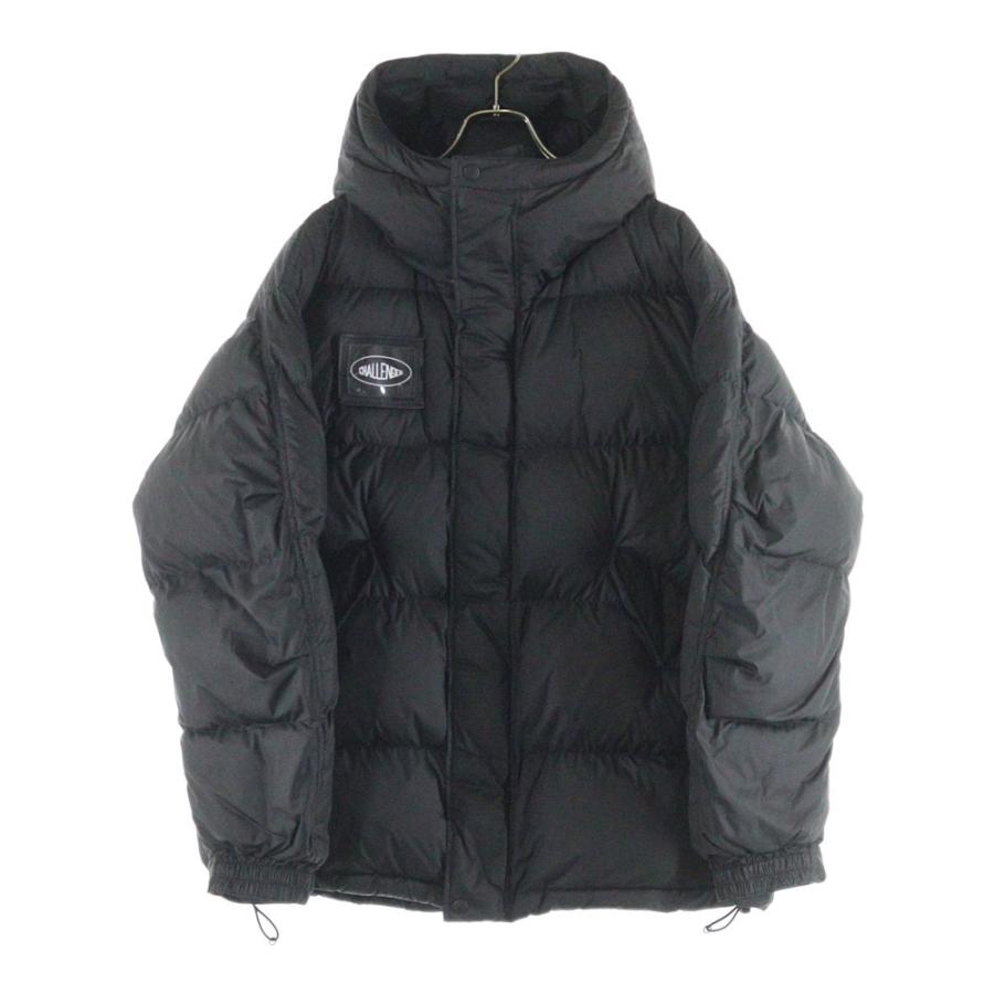 CHALLENGER（チャレンジャー） HOODED DOWN JACKET ロゴパッチ