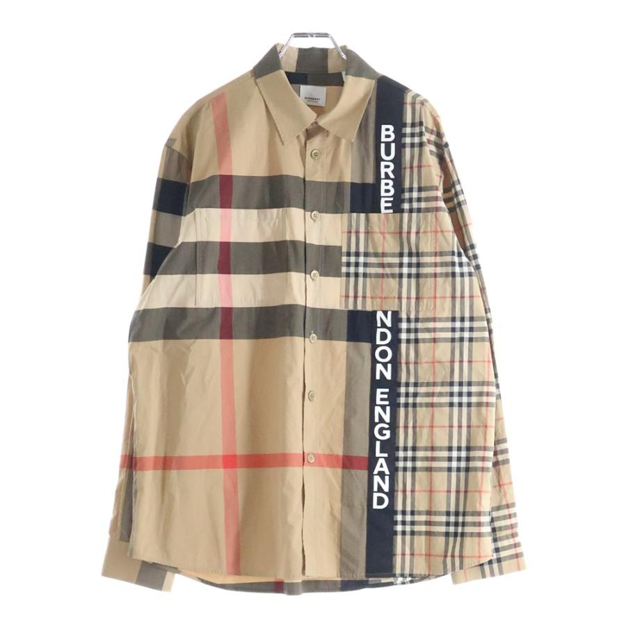 BURBERRY（バーバリー） 20AW ロゴパッチワークプリント長袖シャツ