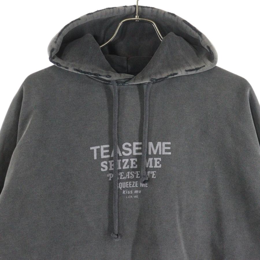 VETEMENTS（ヴェトモン） TEASE ME FADED HOODIE フロント プリント