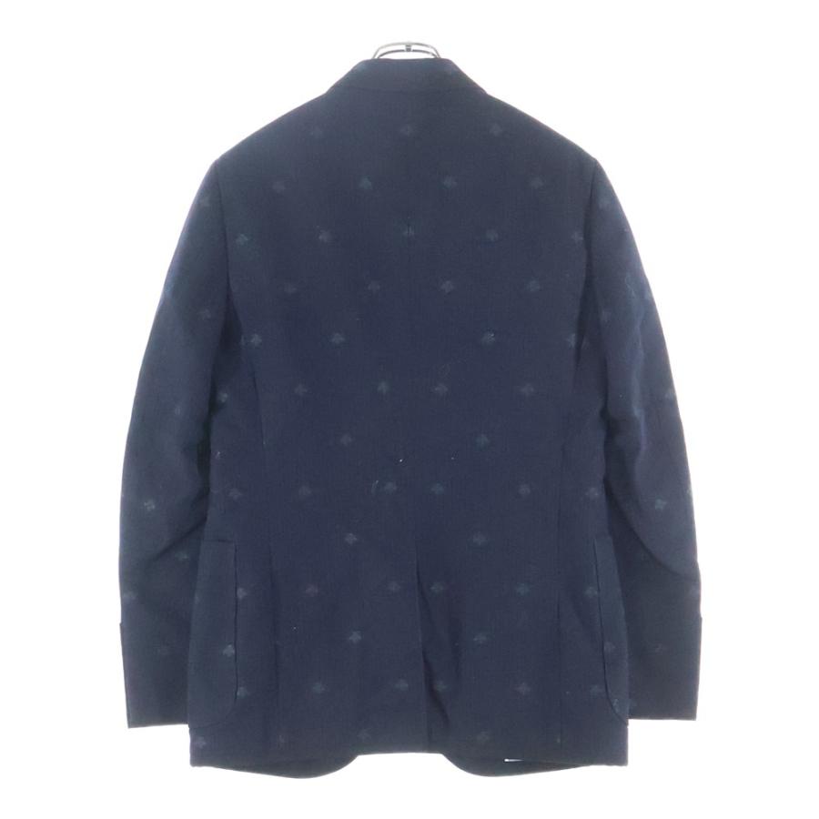 GUCCI（グッチ） 総柄 2B シングル テーラードジャケット ブラック