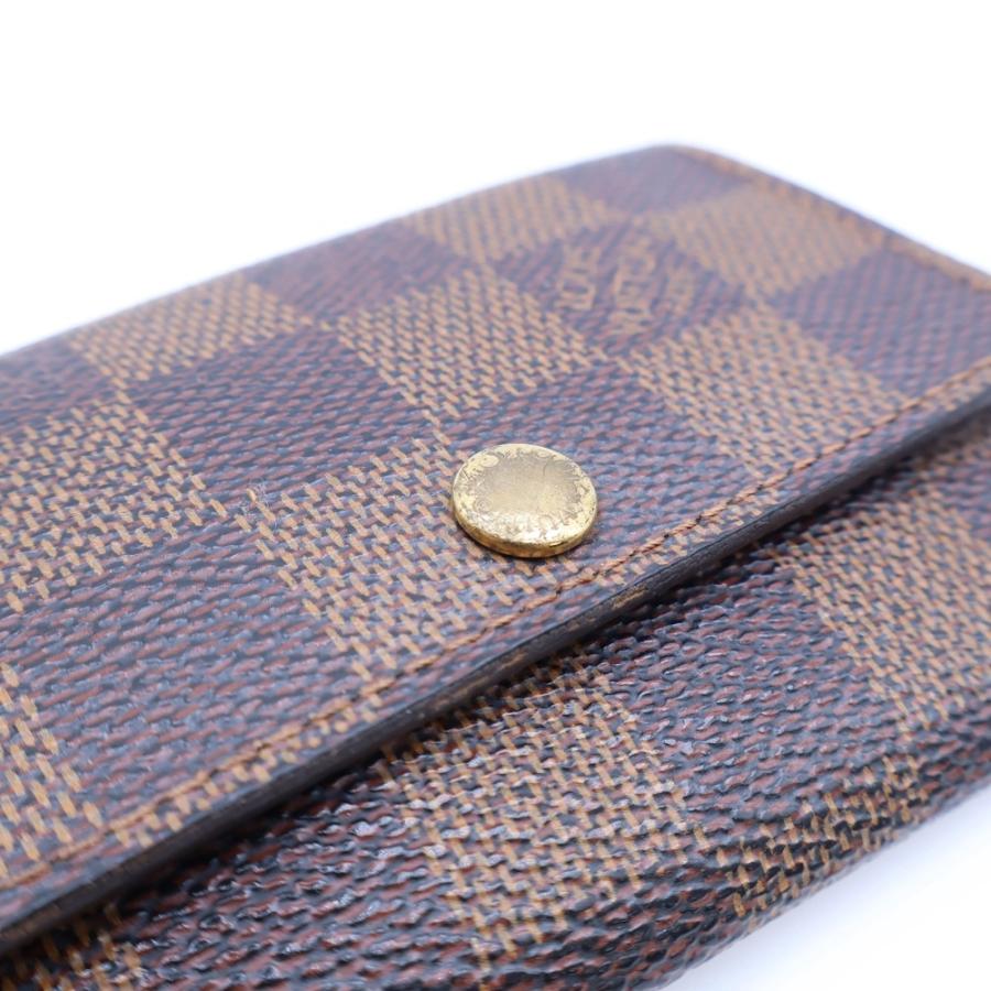 LOUIS VUITTON ルイヴィトン ダミエ ミュルティクレ 6連 キーケース ブラウン N62630 CT0043_4
