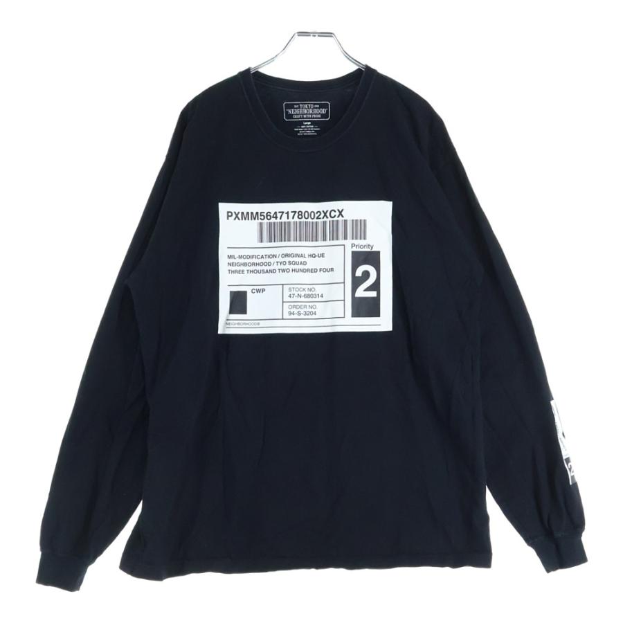 NEIGHBORHOOD（ネイバーフッド） Shop Label L/S Tee ラベルプリント
