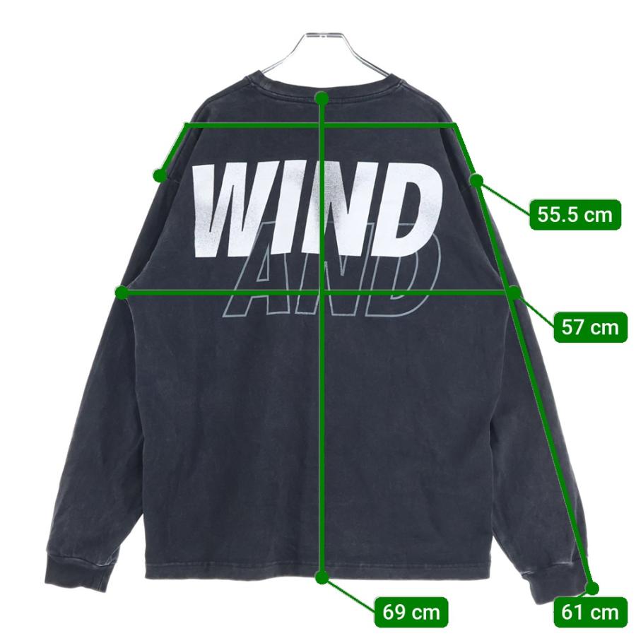 WIND AND SEA（ウィンダンシー） 23SS Logo L/S Tee ヴィンテージ加工