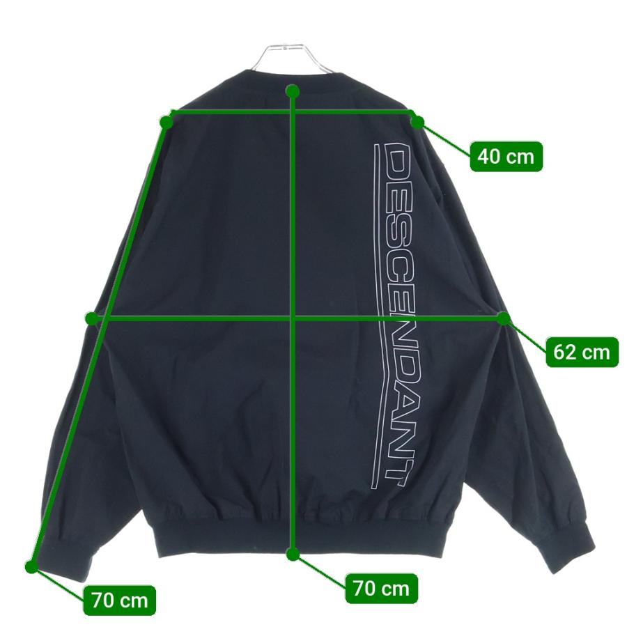 未使用　DESCENDANT ディセンダント　 WEATHER SMOCK LS DESCENTE（デサント） 22AW JARDINIERE WEATHER SMOCK LS ロゴプリント
