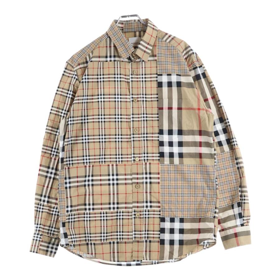 BURBERRY（バーバリー） 19AW クレイジーチェック 長袖シャツ ブラウン