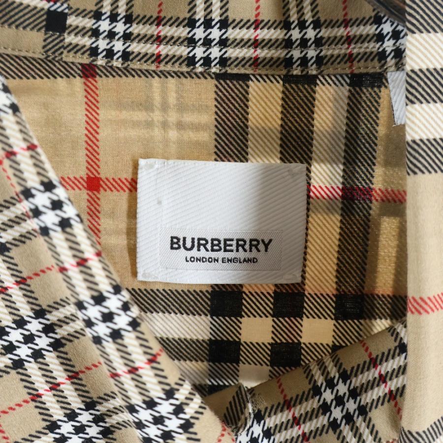 BURBERY　LONDON　バーバリー BURBERRY（バーバリー） 19AW クレイジーチェック 長袖シャツ ブラウン