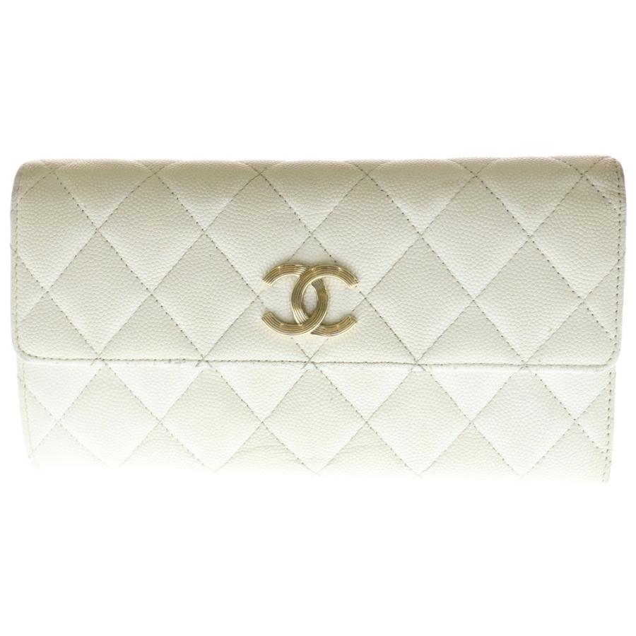 CHANEL ココ　シャネル　キャビアスキン　長財布 シャネル キャビア スキン 長 財布 ショルダーバッグ chanel