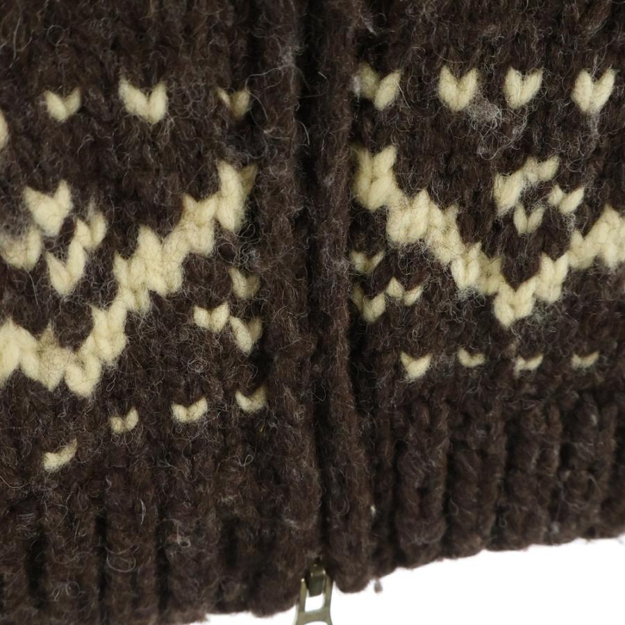 CANADIAN SWEATER カナディアンセーター 総柄 ウール カウチンベスト