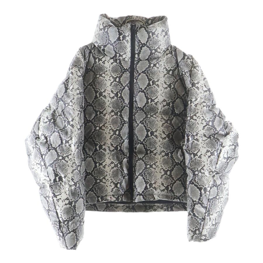 BLESS ブレス 25AW FAUX LEATHER SNAKE DOWN JACKET フェイクレザー スネーク ダウンジャケット グレー BR25AW-00025 BLESS（ブレス） 25AW FAUX LEATHER SNAKE DOWN JACKET フェイクレザー