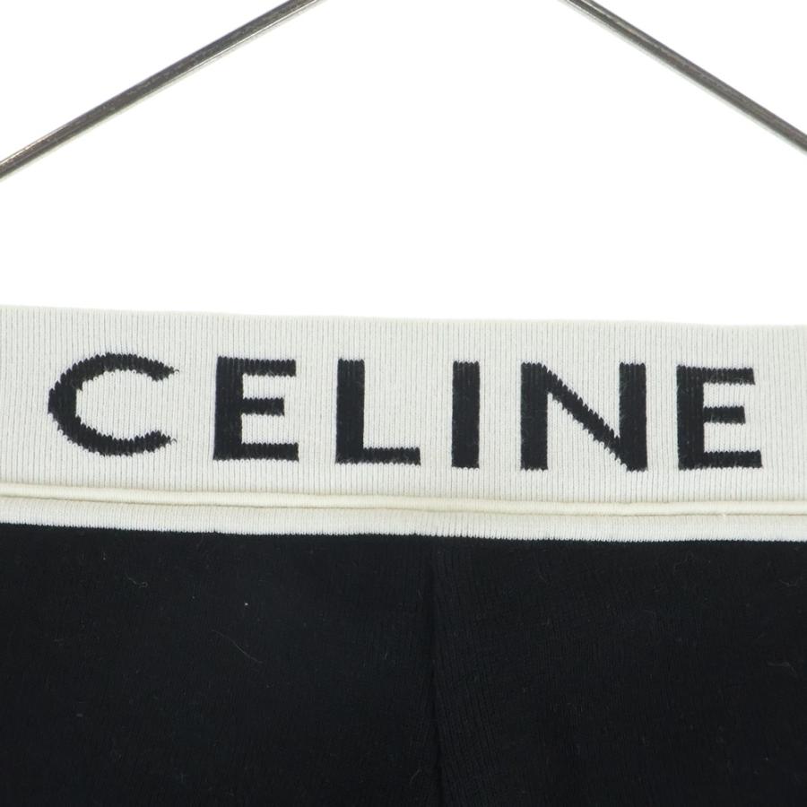 CELINE（セリーヌ） ウエストリブロゴ コットン ショートパンツ