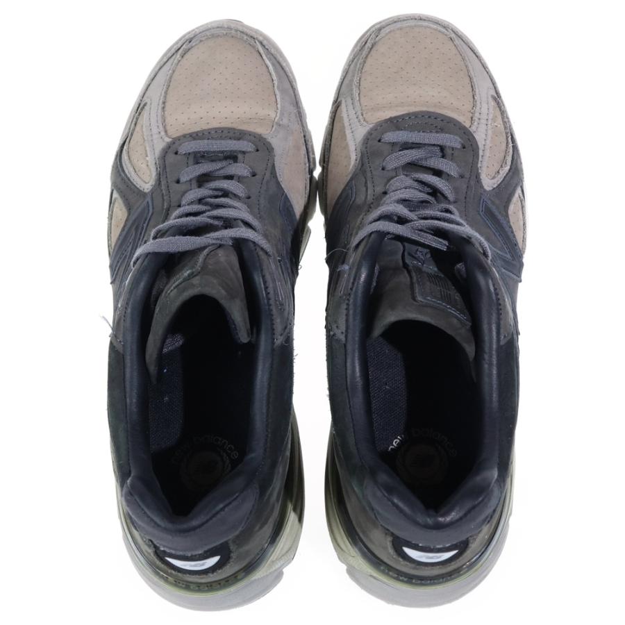 【箱付き・極美品】New Balance M990v4 レザー 本革 厚底 25 New Balance（ニューバランス） M990FEG4 990V4 ヌバックレザー