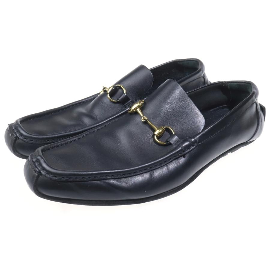 ◆美品◆ GUCCI シボ革 ホースビット ドライビングシューズ ローファー GUCCI（グッチ） ホースビット ローファー ドライビングシューズ