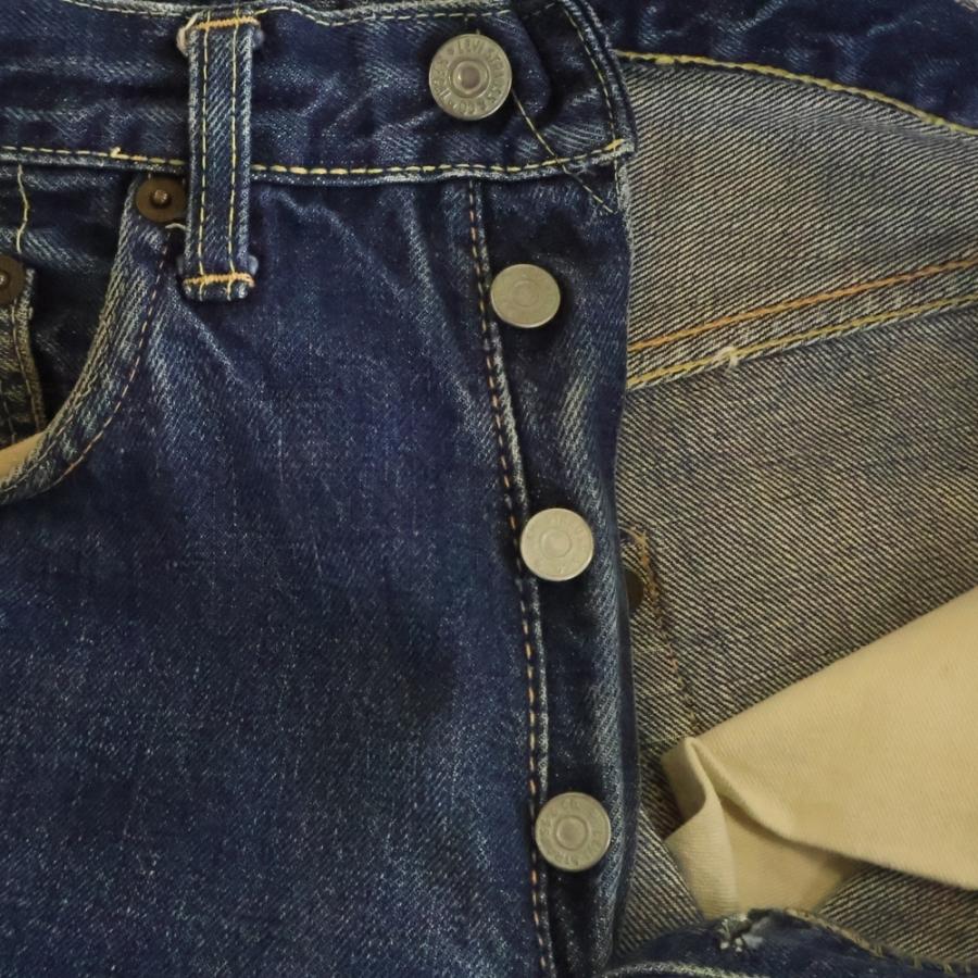 Levi's リーバイス 60S 501XX ギャラ無し紙パッチ BIG E ボタン裏ツメ刻印 足長R 均等V ヴィンテージ ボタンフライデニムパンツ インディゴ Levi's（リーバイス） 60S 501XX ギャラ無し紙パッチ BIG E ボタン裏
