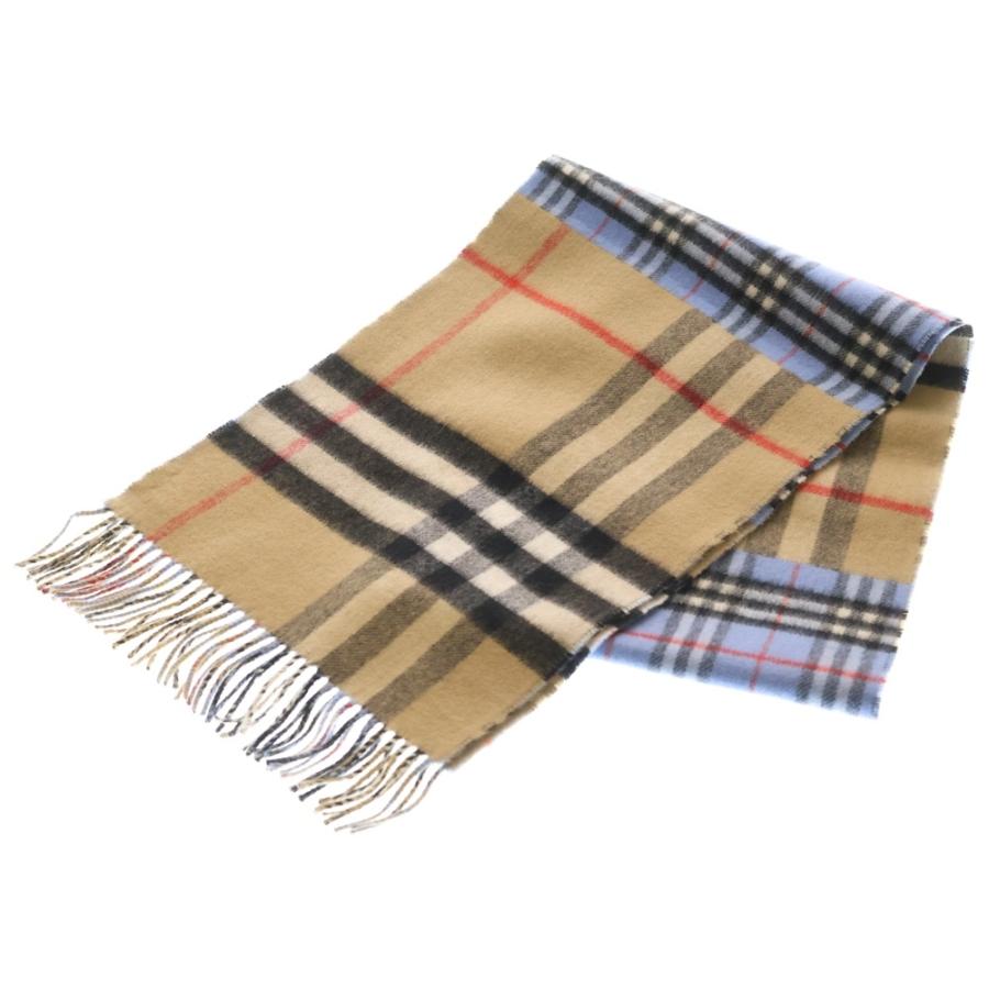 BURBERRY（バーバリー） ノバチェック カシミヤ ウール フリンジ