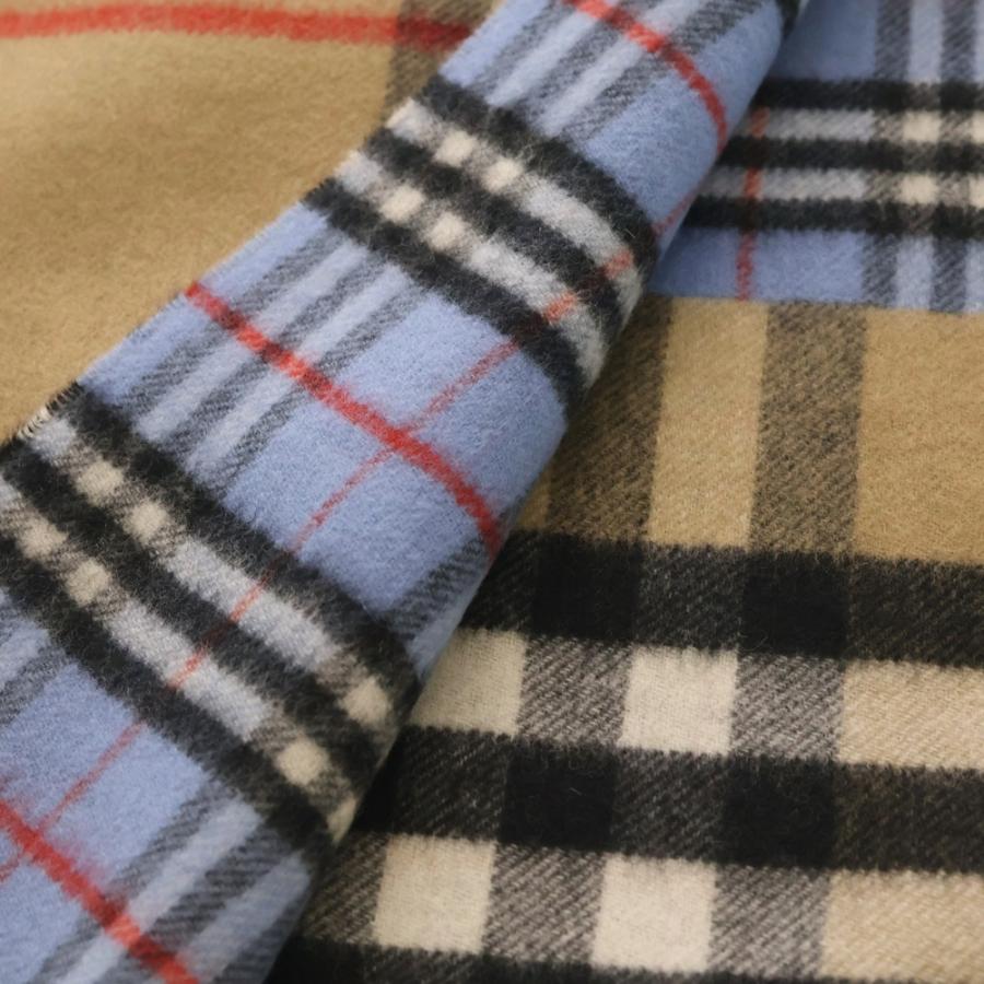 BURBERRY（バーバリー） ノバチェック カシミヤ ウール フリンジ