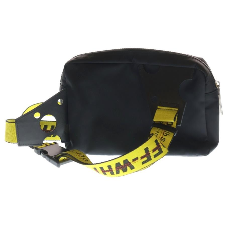 Off-White オフホワイト ショルダーバッグ ブラック × イエロー OFF-WHITE オフホワイト ナイロン カメラバッグ ショルダーバッグ