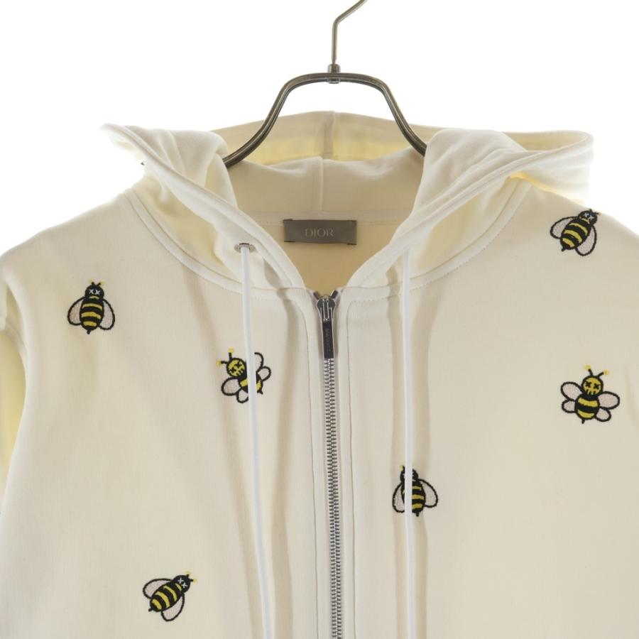 DIOR ディオール 19SS ×KAWS Bee Zip Up Hoodie カウズ BEE刺繍 ジップ 