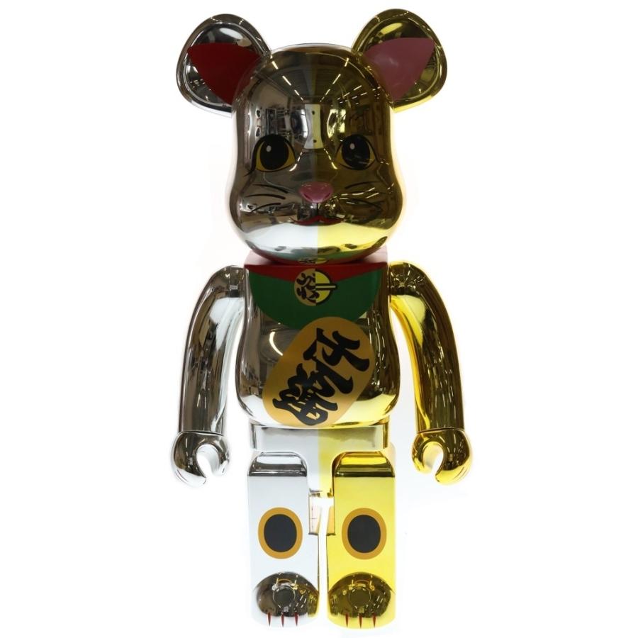 未開封　BE@RBRICK 招き猫 千万両 金×開運 銀 1000％ MEDICOM TOY（メディコム・トイ） BE@RBRICK ベアブリック 招き猫 開運